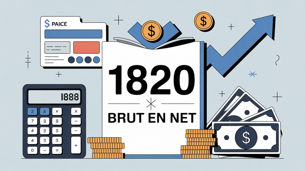Illustration 1820 brut en net conversion salaire