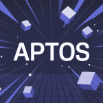 Illustration blockchain aptos moderne