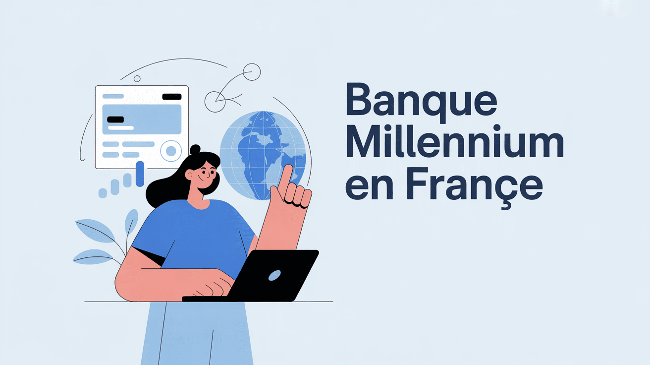 illustration banque millennium en france gestion compte éloigné