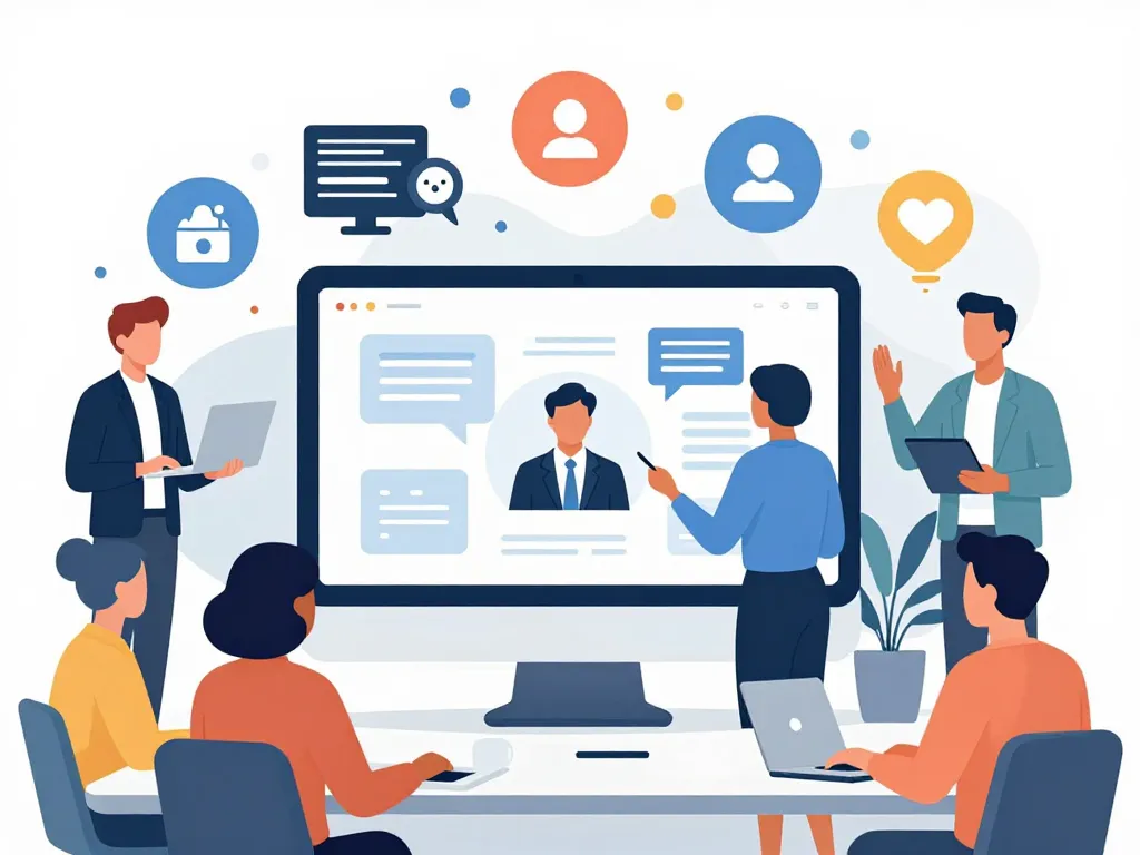 Scène professionnels autour blog WKS digital