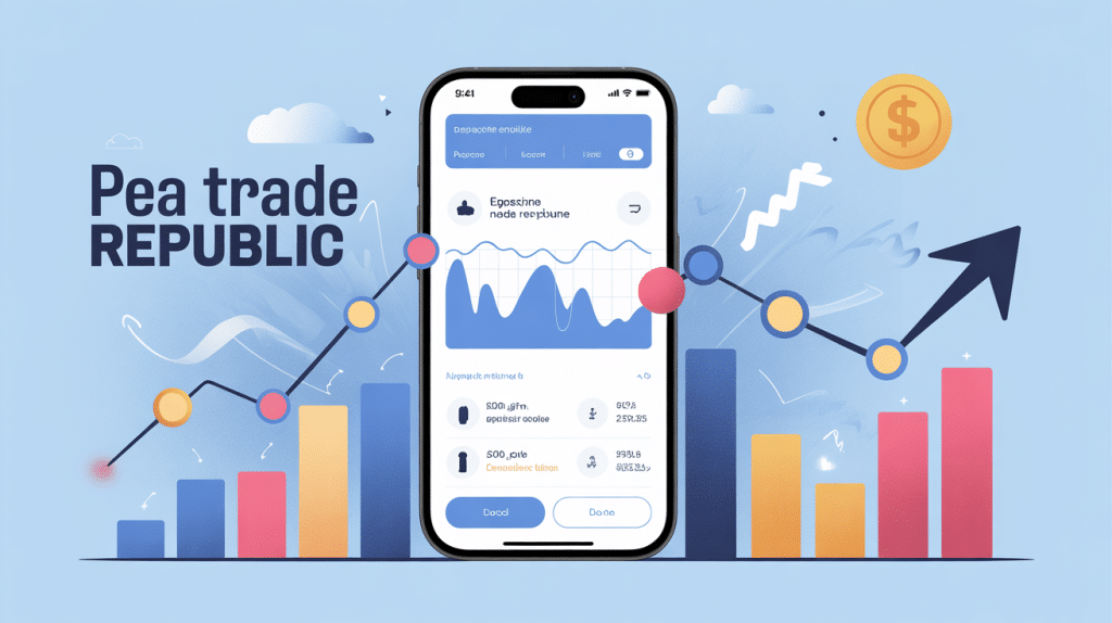 comment ouvrir un pea trade republic, illustration mobile et investissement