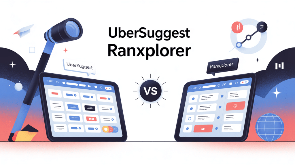 Illustration comparatif SEO ubersuggest ou ranxplorer