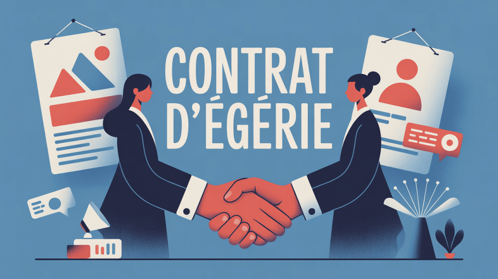 illustration contrat d'egerie def partenariat marque