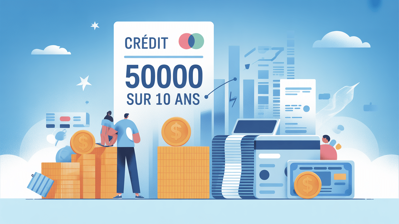 illustration credit 50000 sur 10 ans ambiance moderne