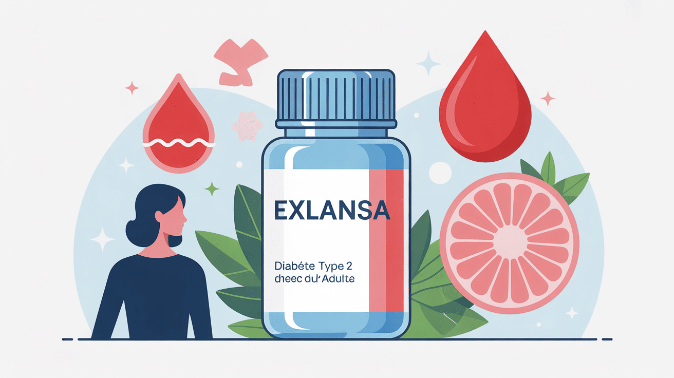 illustration exlansa traitement diabète type 2 adulte