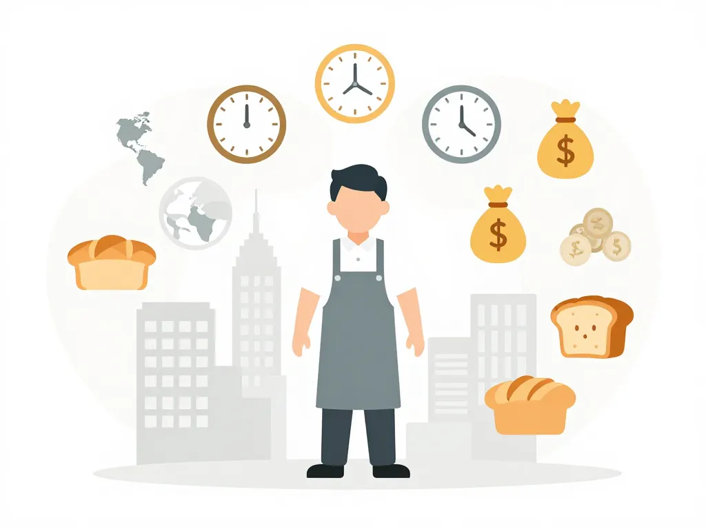 facteurs variation salaire des boulangers france