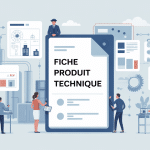 illustration fiche produit technique creation gestion