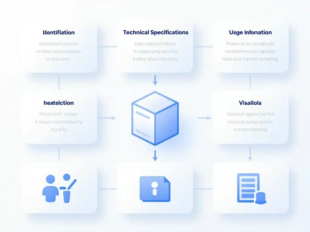 diagramme fiche produit technique structure claire