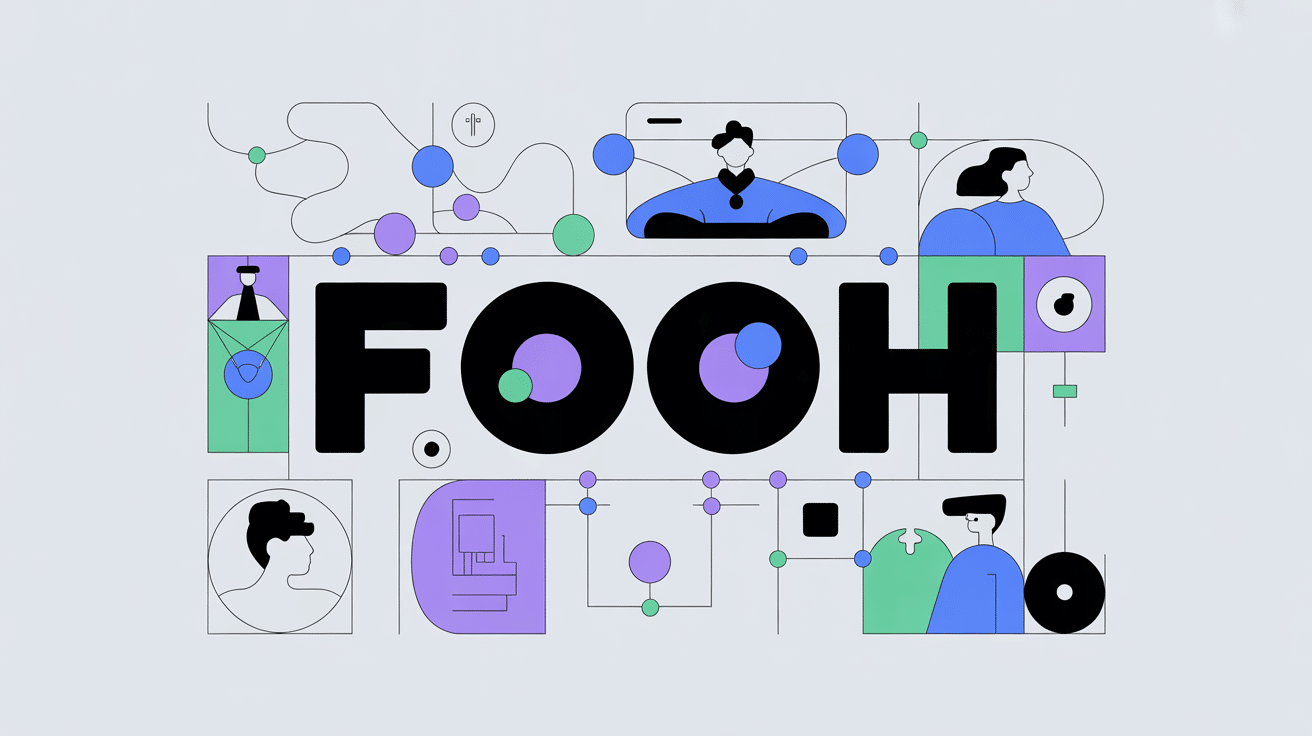 illustration fooh concept digital stratégique