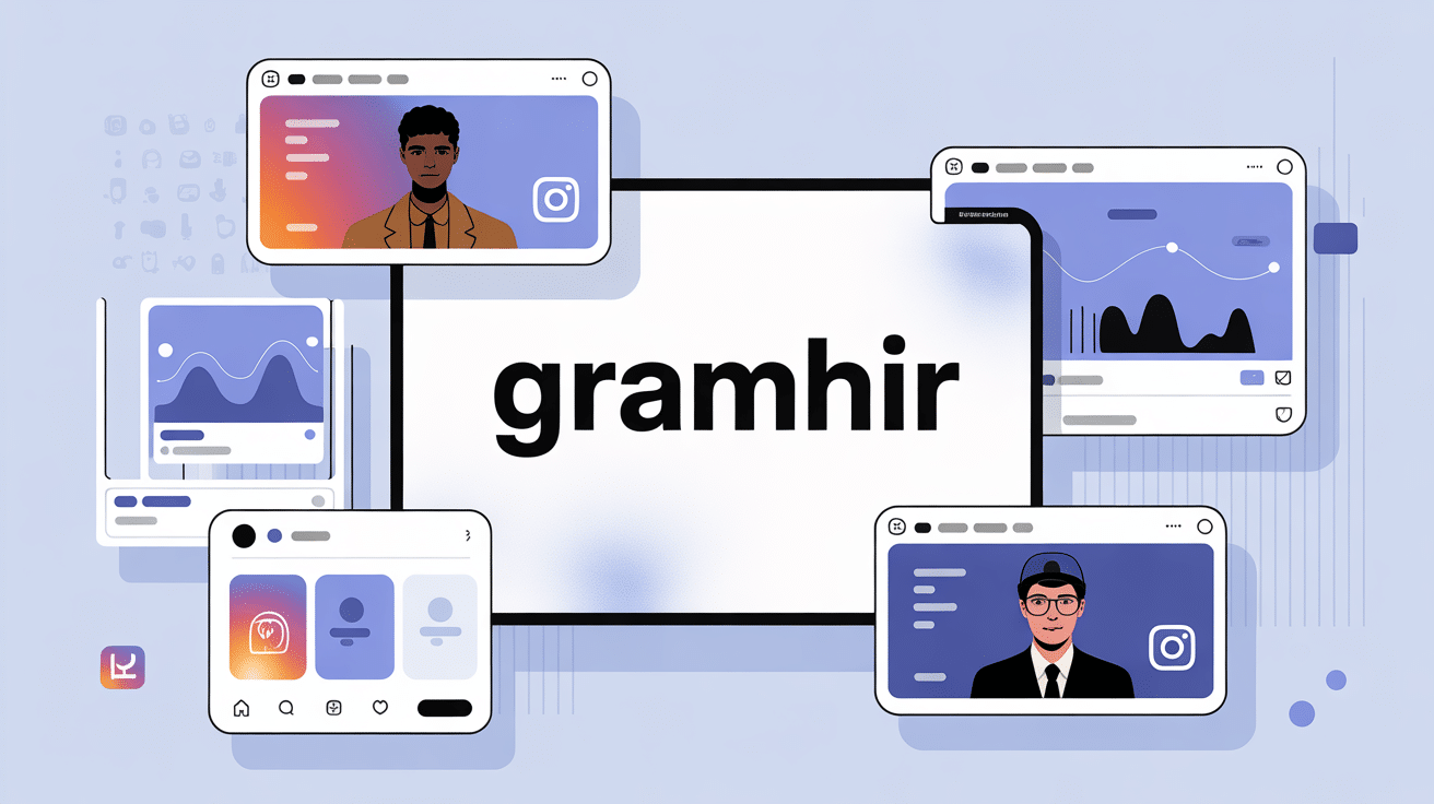 gramhir analyse anonyme de comptes instagram illustration