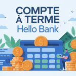illustration hello bank compte à terme épargne numérique