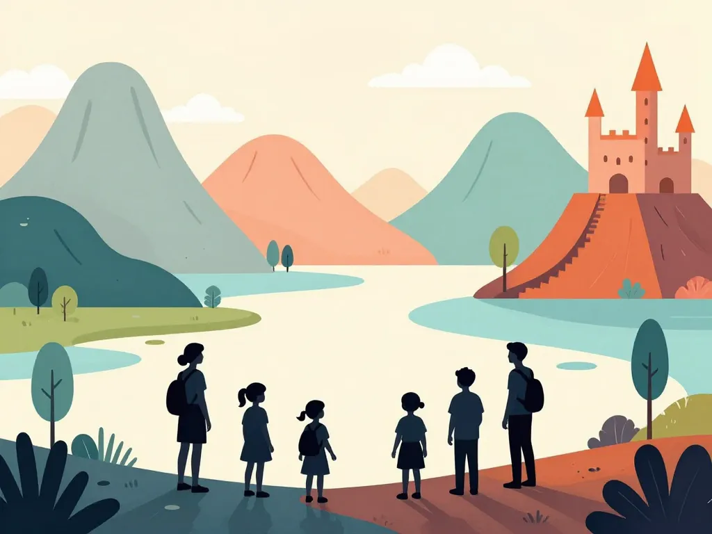 ma classe en Auvergne enfants sortie volcan paysage