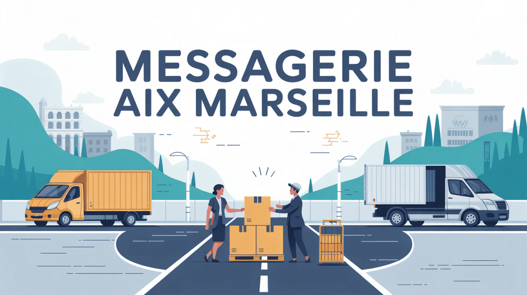 messagerie aix marseille illustration transport urgent