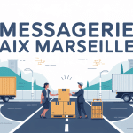 messagerie aix marseille illustration transport urgent