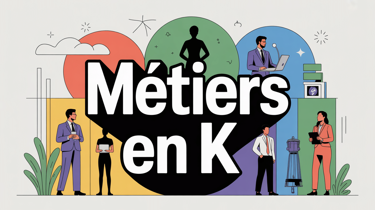 illustration métiers en k professionnels secteurs