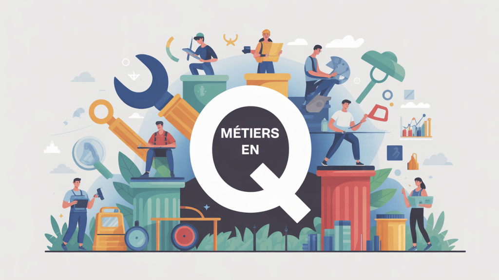 métier en q liste oulala illustration panorama pro