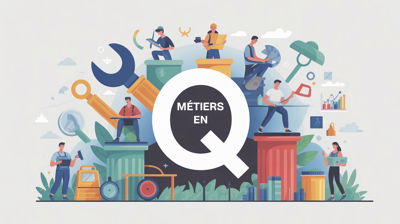 métier en q liste oulala illustration panorama pro