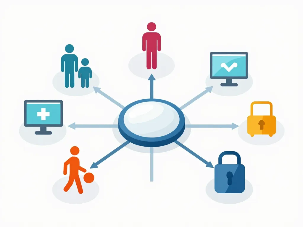 secteurs métier en s illustration symbolique