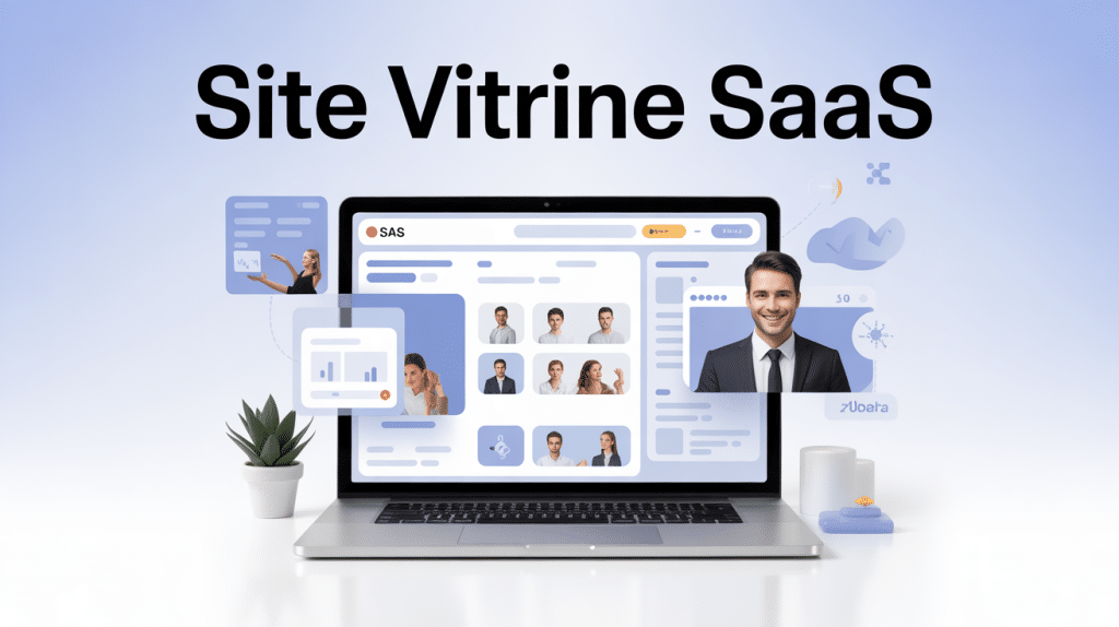 Optimiser site vitrine saas roumane and companies illustration globale