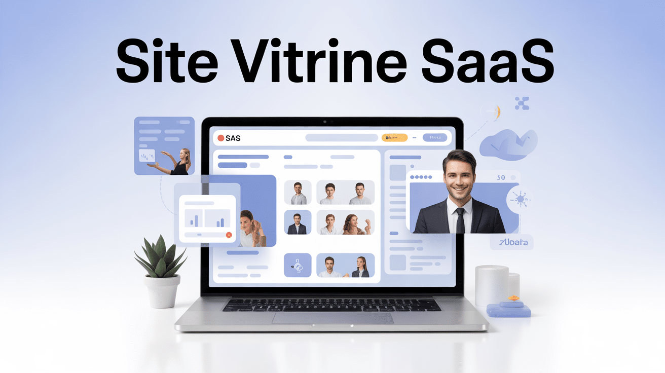 Optimiser site vitrine saas roumane and companies illustration globale
