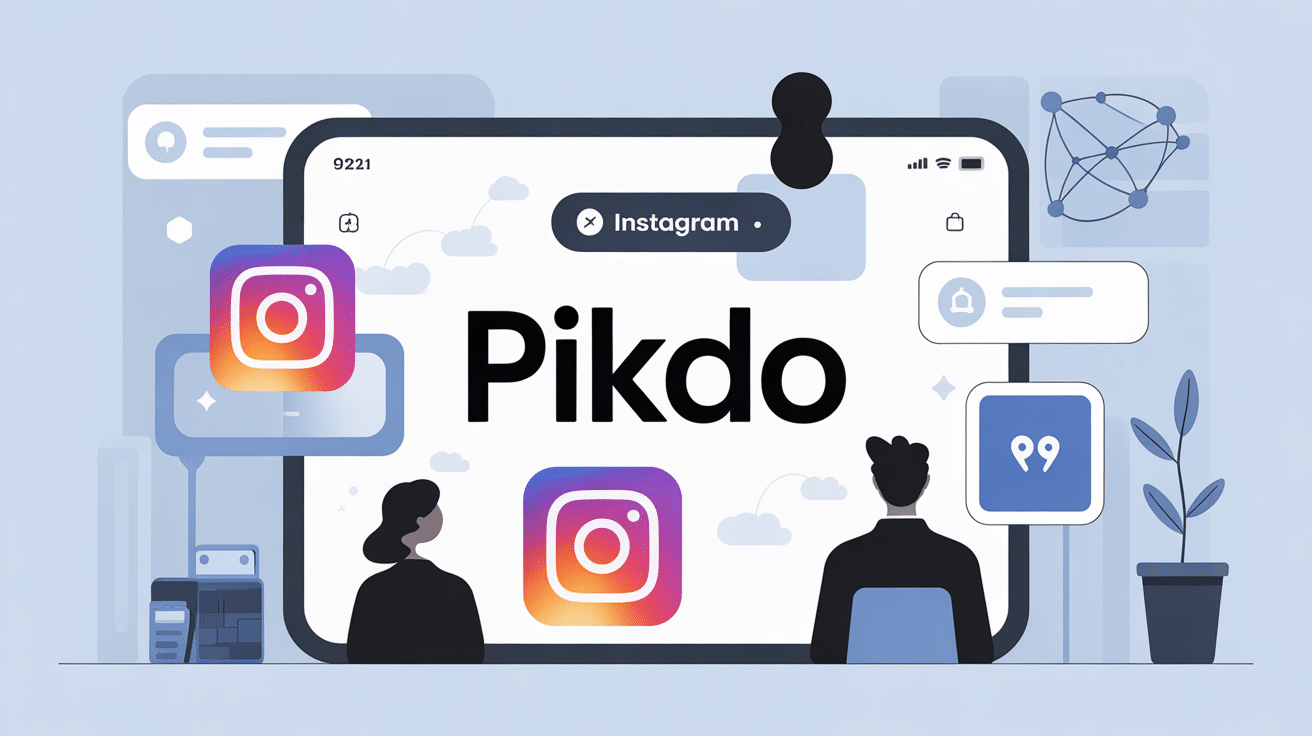 pikdo illustration accès sécurisé instagram