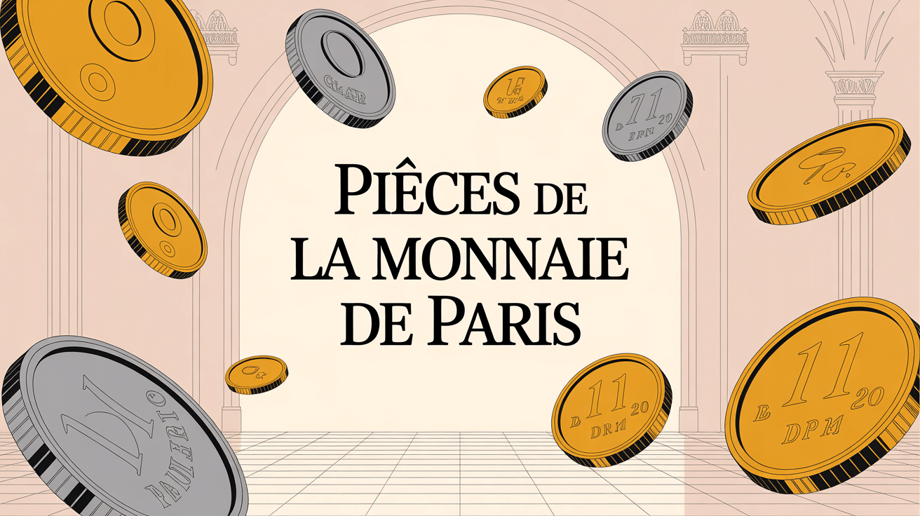 que valent les pièces de la monnaie de paris illustration conceptuelle