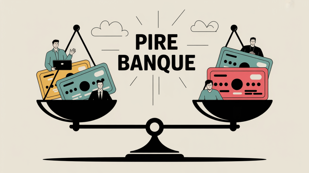 quel est la pire banque illustration balance frais clients