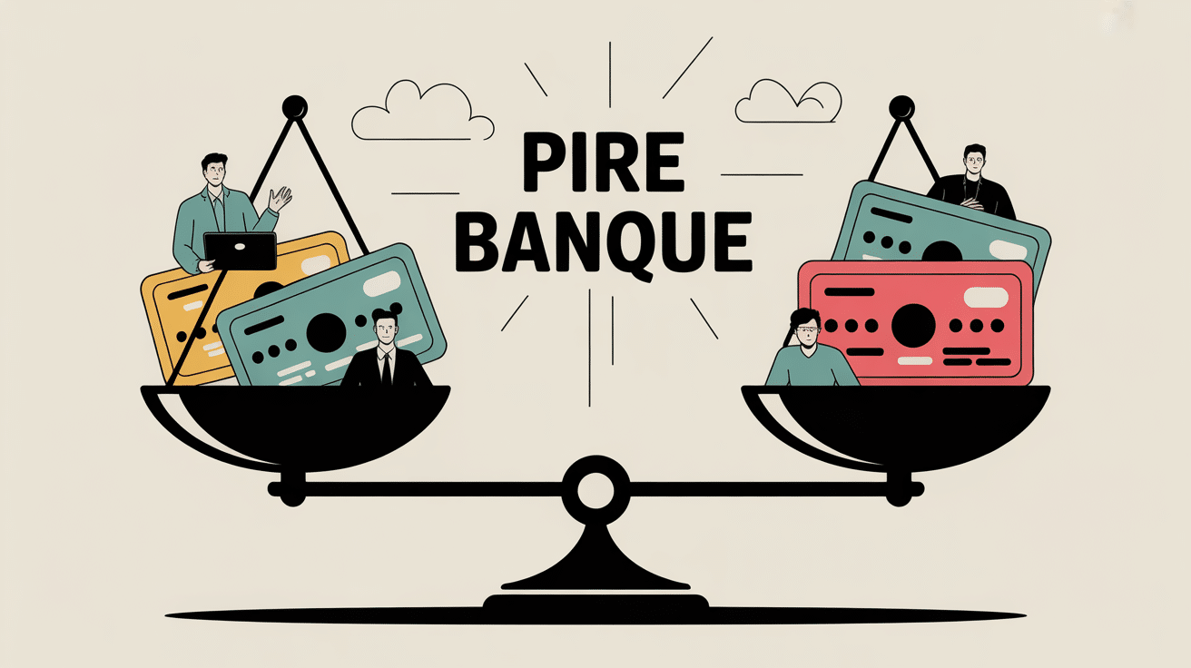 quel est la pire banque illustration balance frais clients