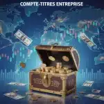 compte titre entreprise coffre fort graphiques boursiers