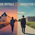 Illustration formation initiale et continue, chemin séparé