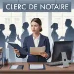 reconversion clerc de notaire femme au bureau