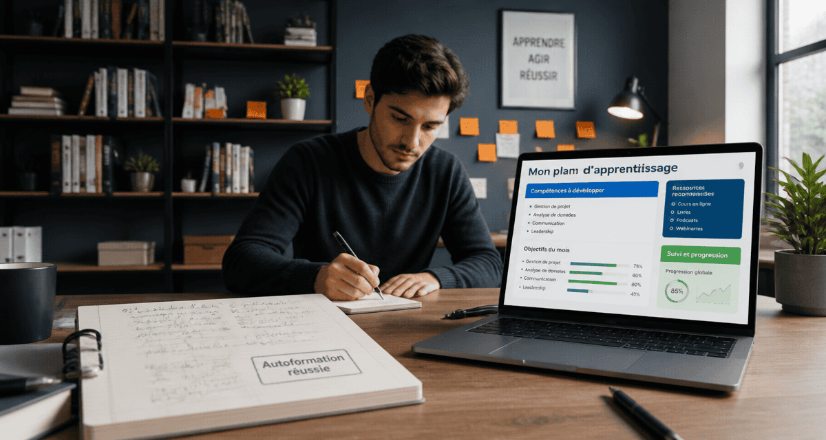 autoformation bureau carnet ordinateur