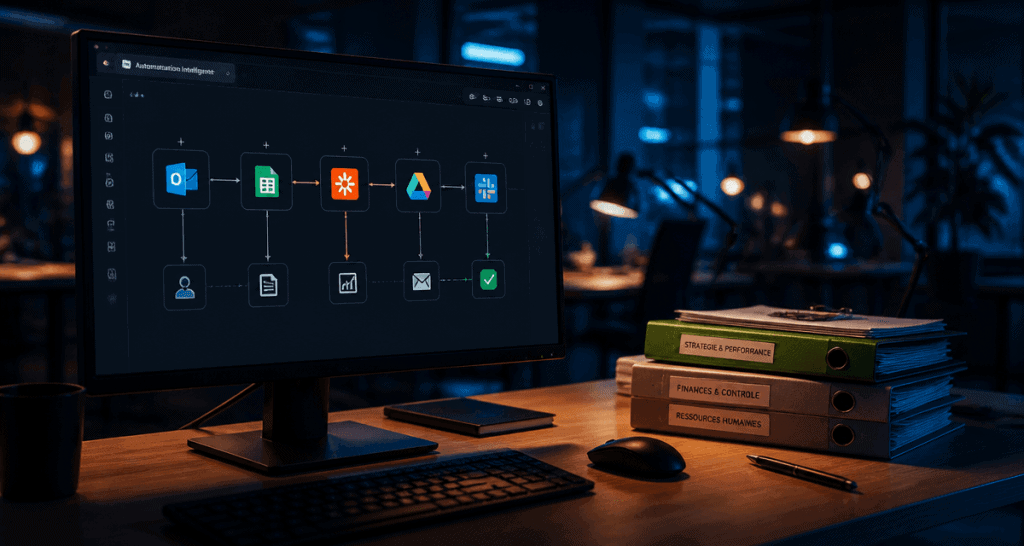 Automatisation IA workflow connecté applications