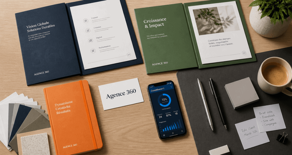bureau agence de communication 360 vu du dessus