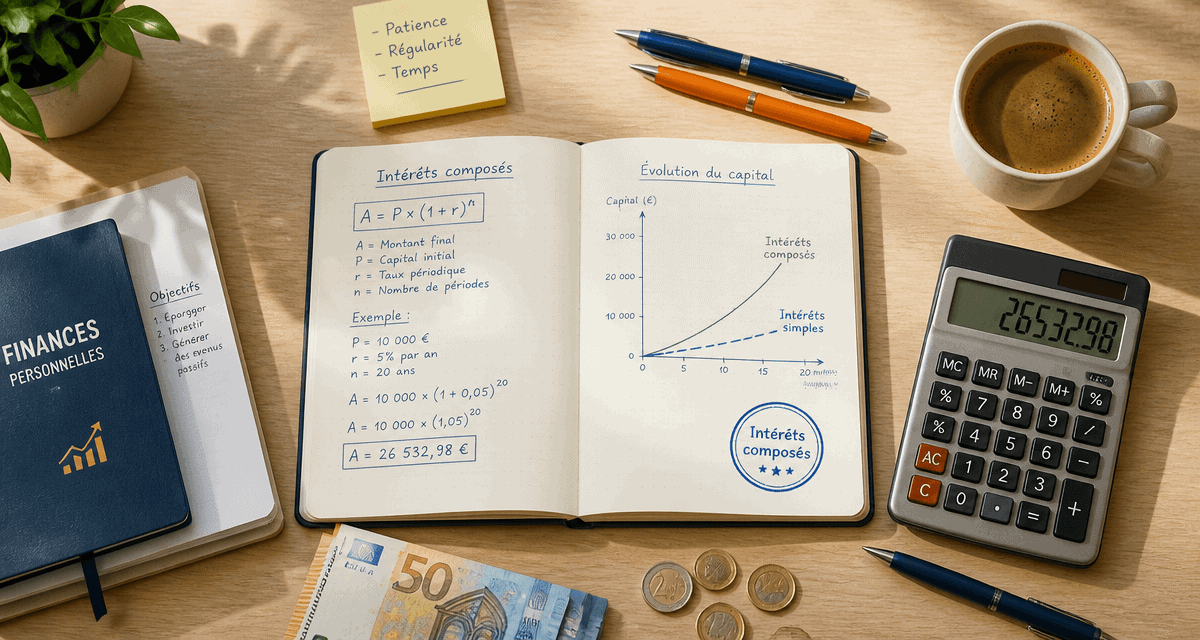 calcul intérêt composé carnet graphique