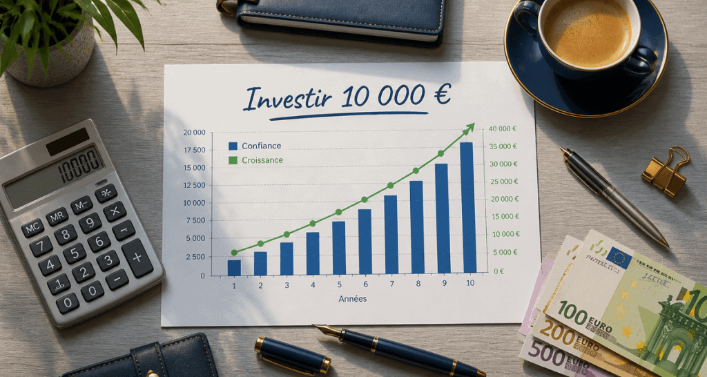 comment investir 10000 euros graphique sur bureau
