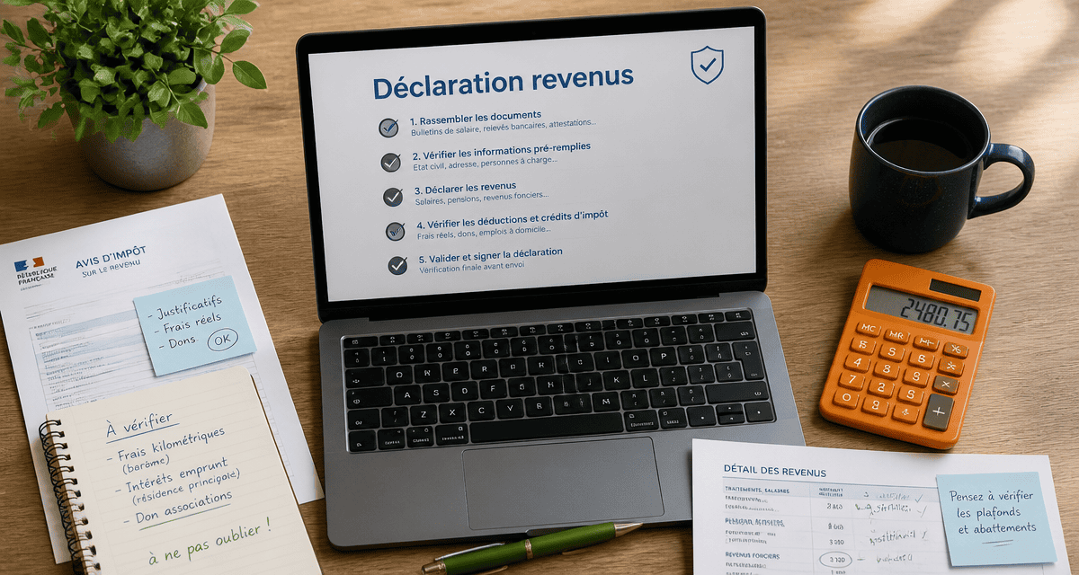 bureau déclaration revenus tacotax checklist