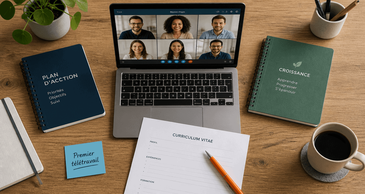 Bureau emploi télétravail sans expérience visioconférence