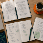 Entrepreneuriat livre flat lay sur bureau