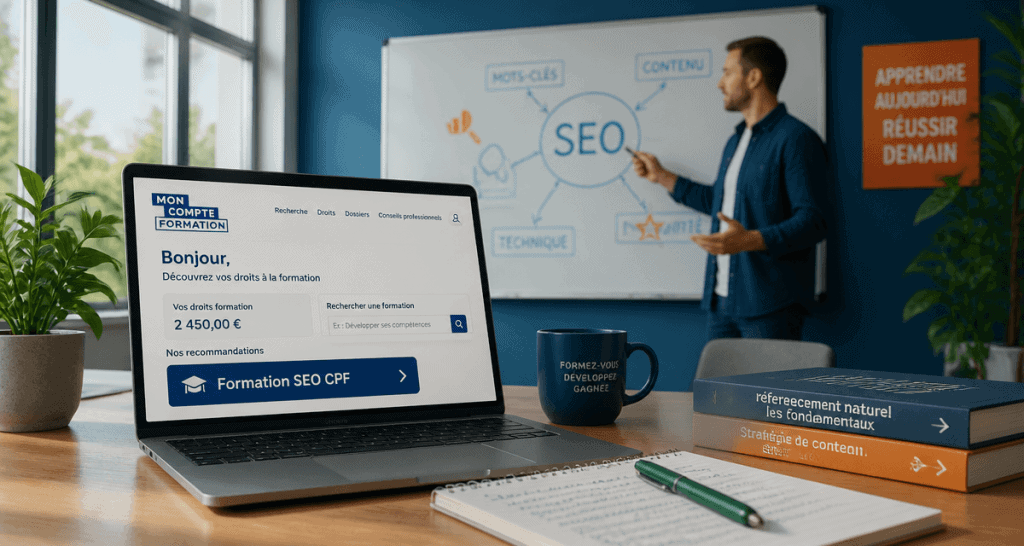 formation seo cpf ordinateur carnet formateur