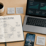 gestion produit schéma cycle de vie sur bureau