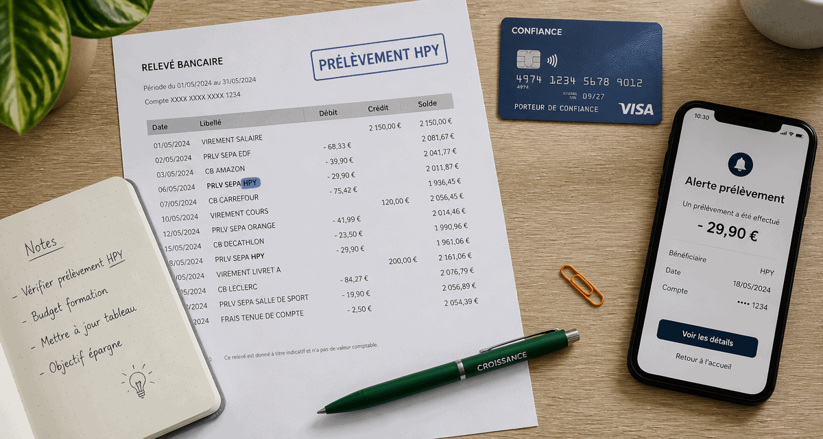 hpy paiement relevé bancaire carte