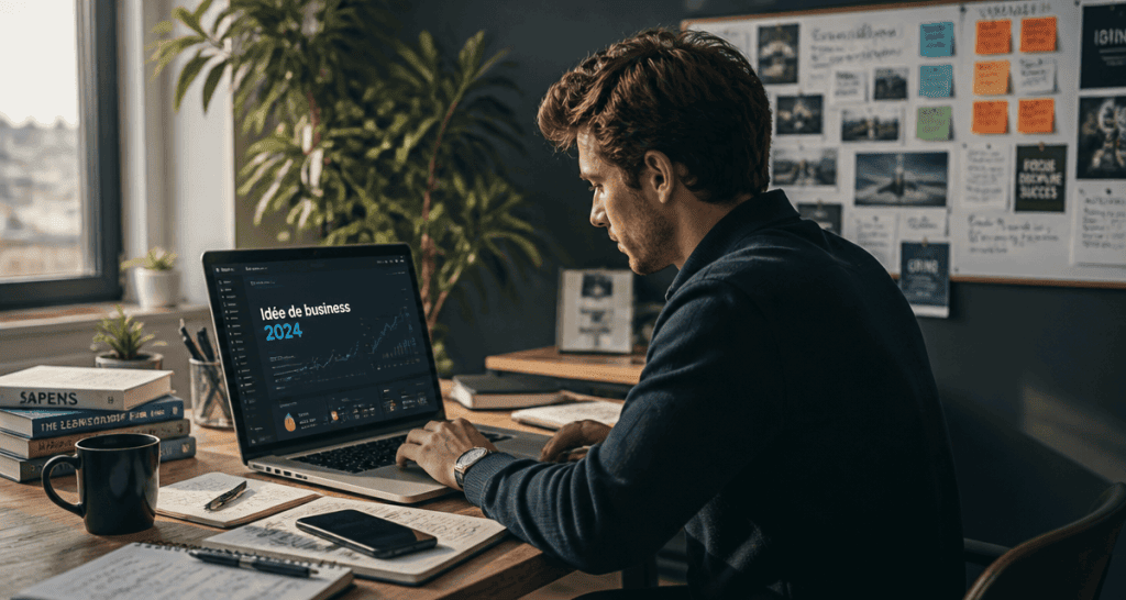 idee de business 2024 entrepreneur concentré