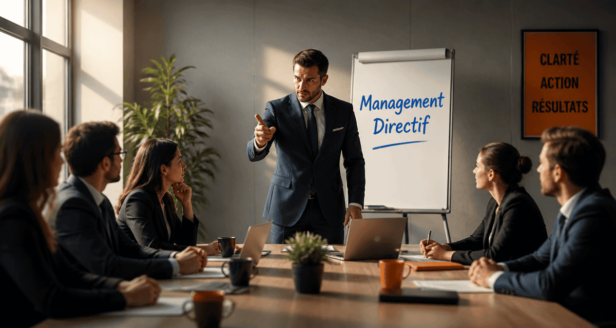 Manager en management directif en réunion