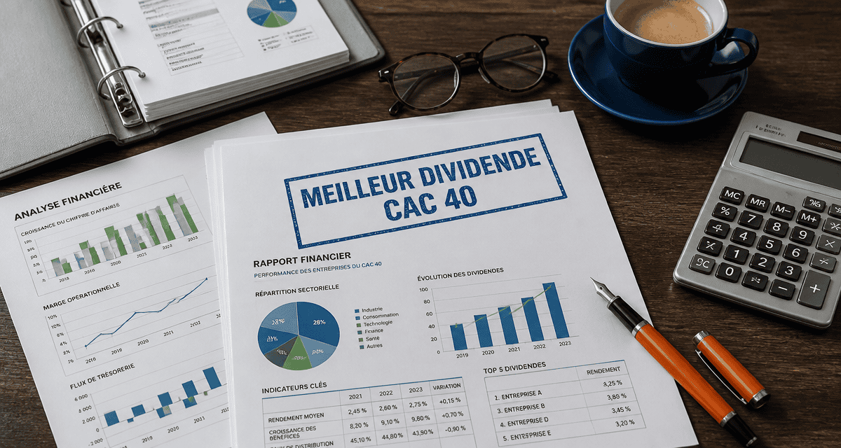 meilleur dividende CAC 40 sur documents financiers