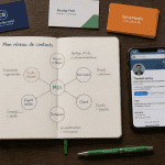 networking c'est quoi, schéma réseau, bureau, cartes de visite