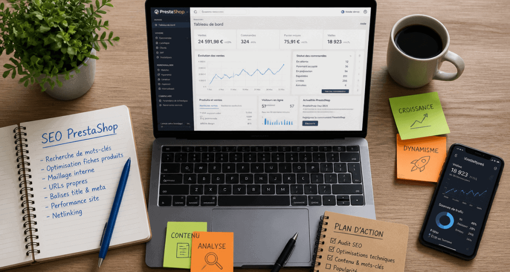 prestashop et référencement bureau seo
