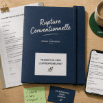 Rupture conventionnelle pour création d'entreprise, dossier sur bureau