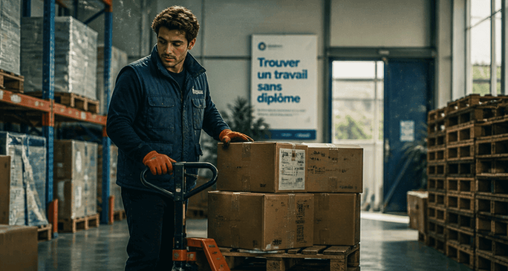 trouver un travail sans diplome en entrepôt