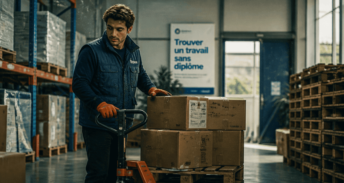 trouver un travail sans diplome en entrepôt